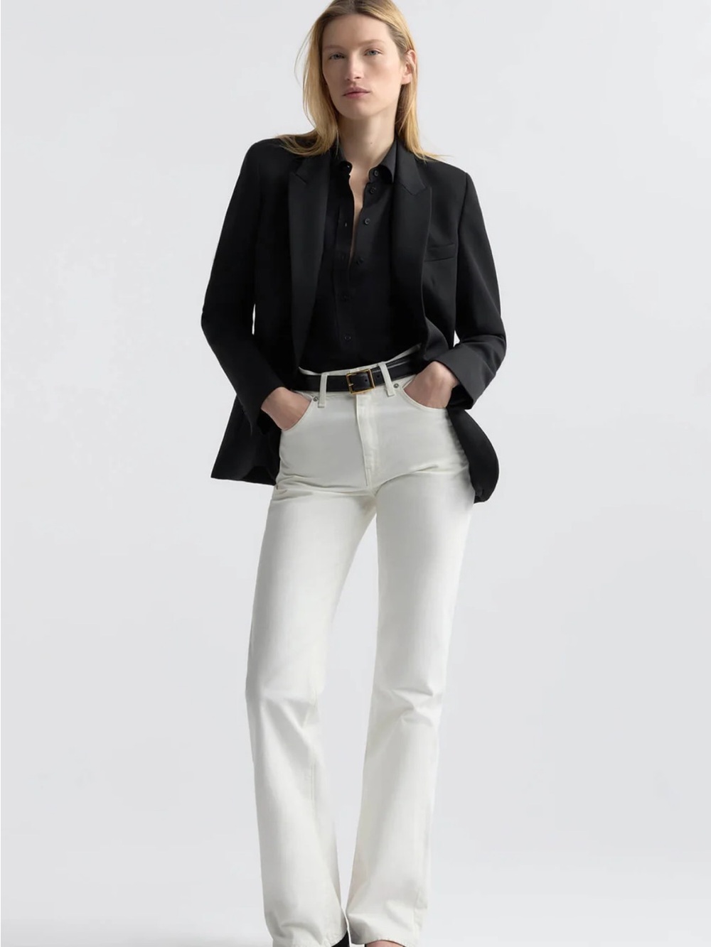 Nili Lotan Joan Jean White Straight-Leg